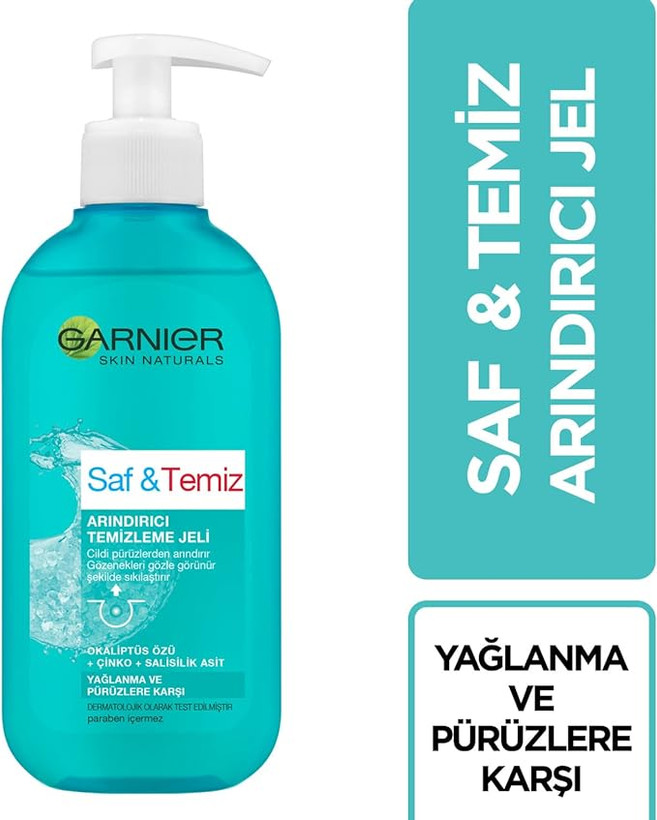 ژل شستشوی پوست چرب گارنیر