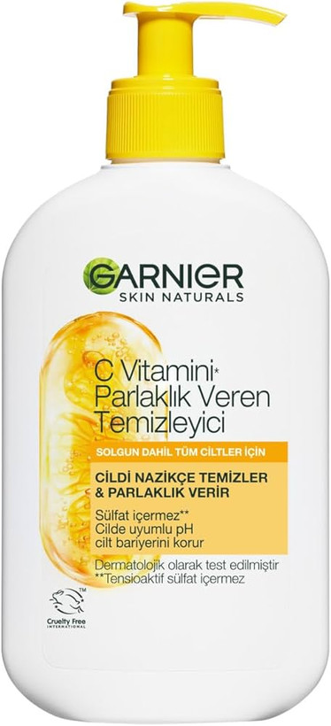 ژل شستشوی صورت ویتامین C گارنیر