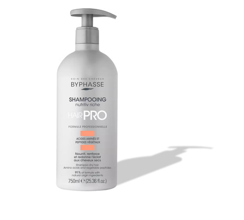 شامپو Hair PRO بسیار مغذی بایفاس مدل Nutritiv Riche مناسب موهای خشک