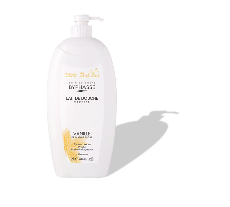 شامپو بدن 2 لیتری بایفاس اسپانیا مدل Vanille De Madagascar