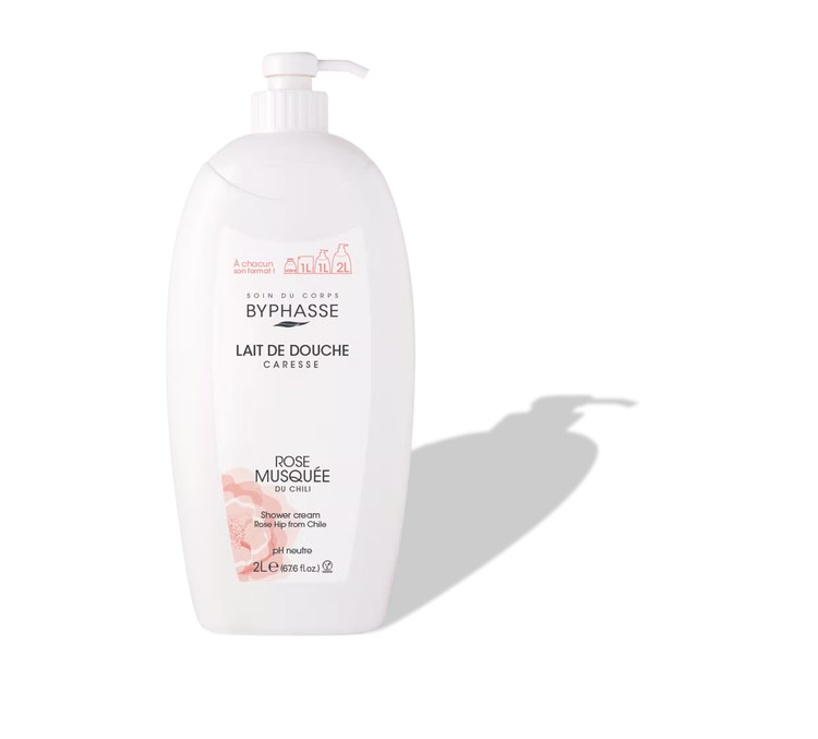 شامپو بدن 2 لیتری بایفاس اسپانیا مدل Rose Musquée Du Chili