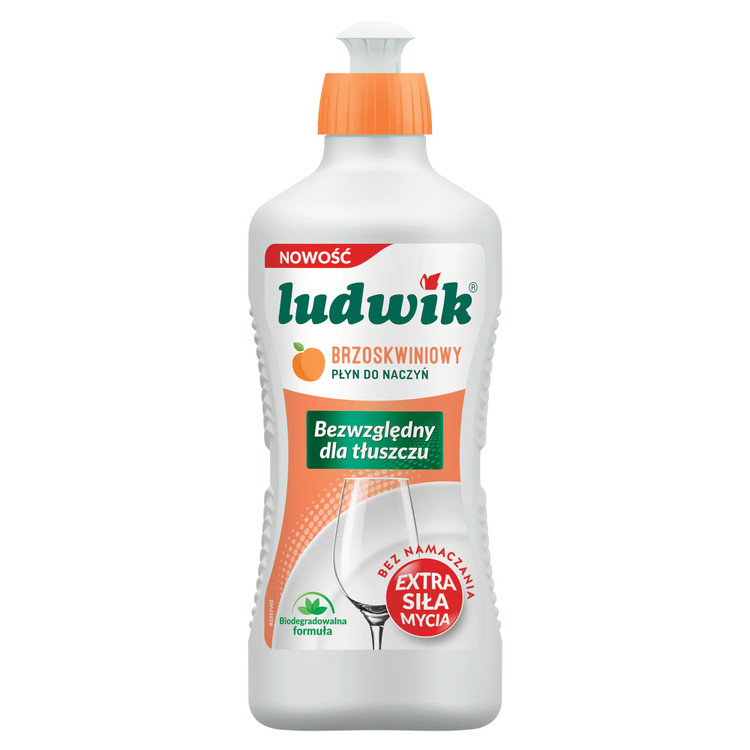 مایع ظرفشویی 900 گرمی لودویک با رایحه هلو