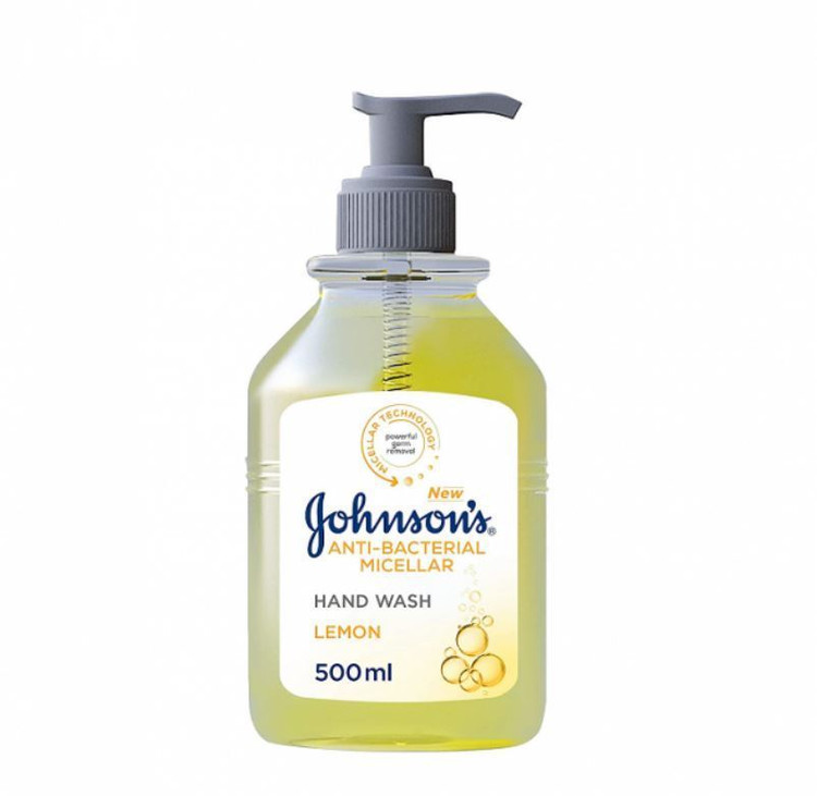 مایع شستشوی دست ضد باکتری جانسون با رایحه لیمو