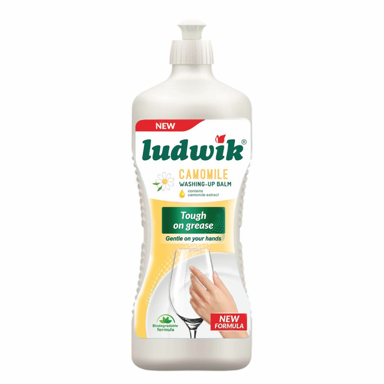 مایع ظرفشویی 900 گرمی لودویک با رایحه گل بابونه