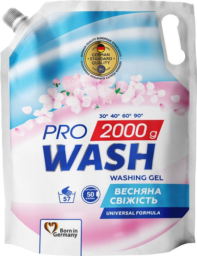 ژل لباسشویی آلمانی PRO WASH مدل Universal با رایحه گل یاس