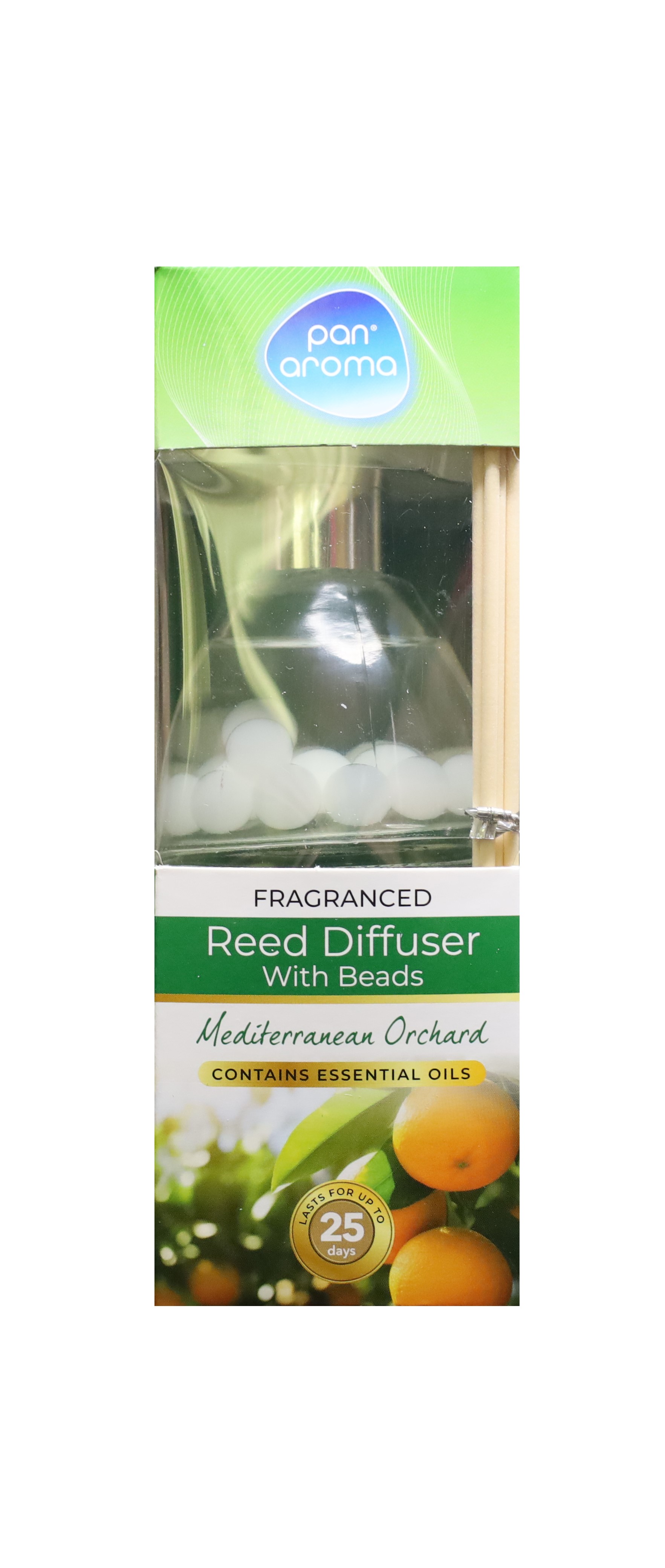 خوشبو کننده چوبی با دانه های معطر پان آروما با رایحه باغ مدیترانه ای