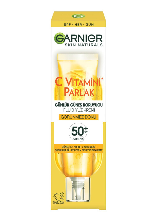 ضد آفتاب روزانه ویتامین C گارنیر مدل بی رنگ