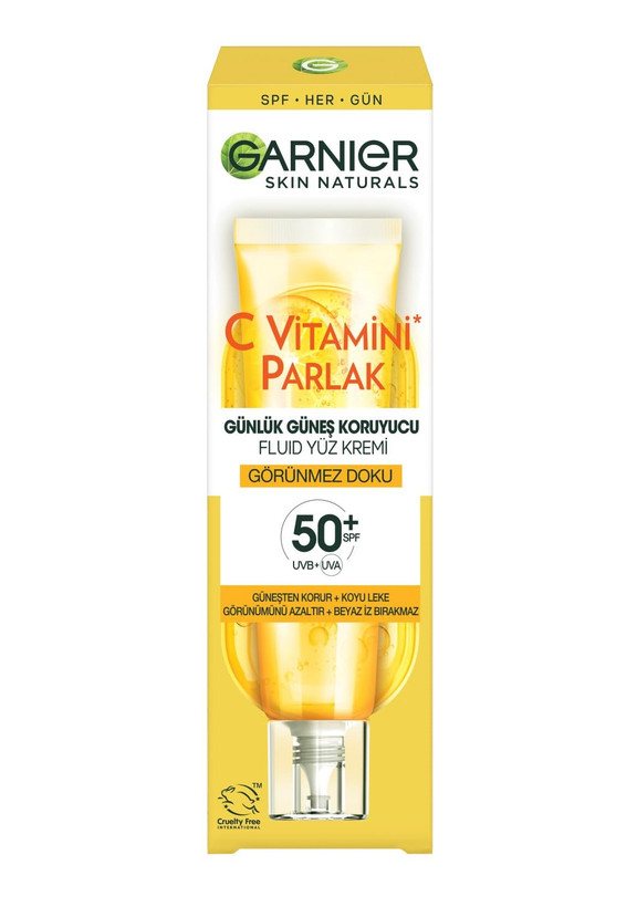 ضد آفتاب روزانه ویتامین C گارنیر مدل بی رنگ