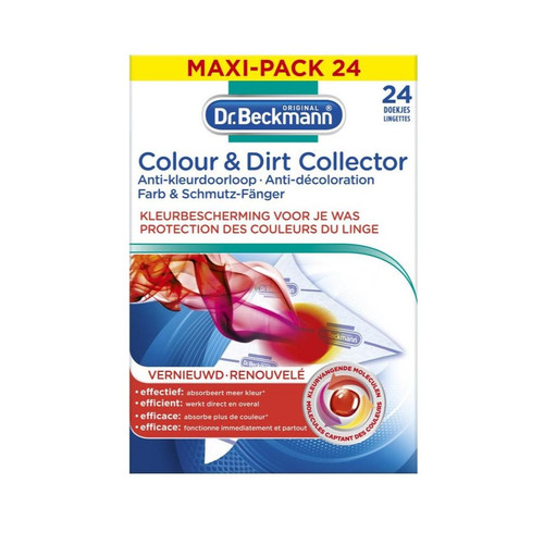دستمال محافظ و تثبیت کننده رنگ لباس Dr.Beckmann بسته 24 عددی