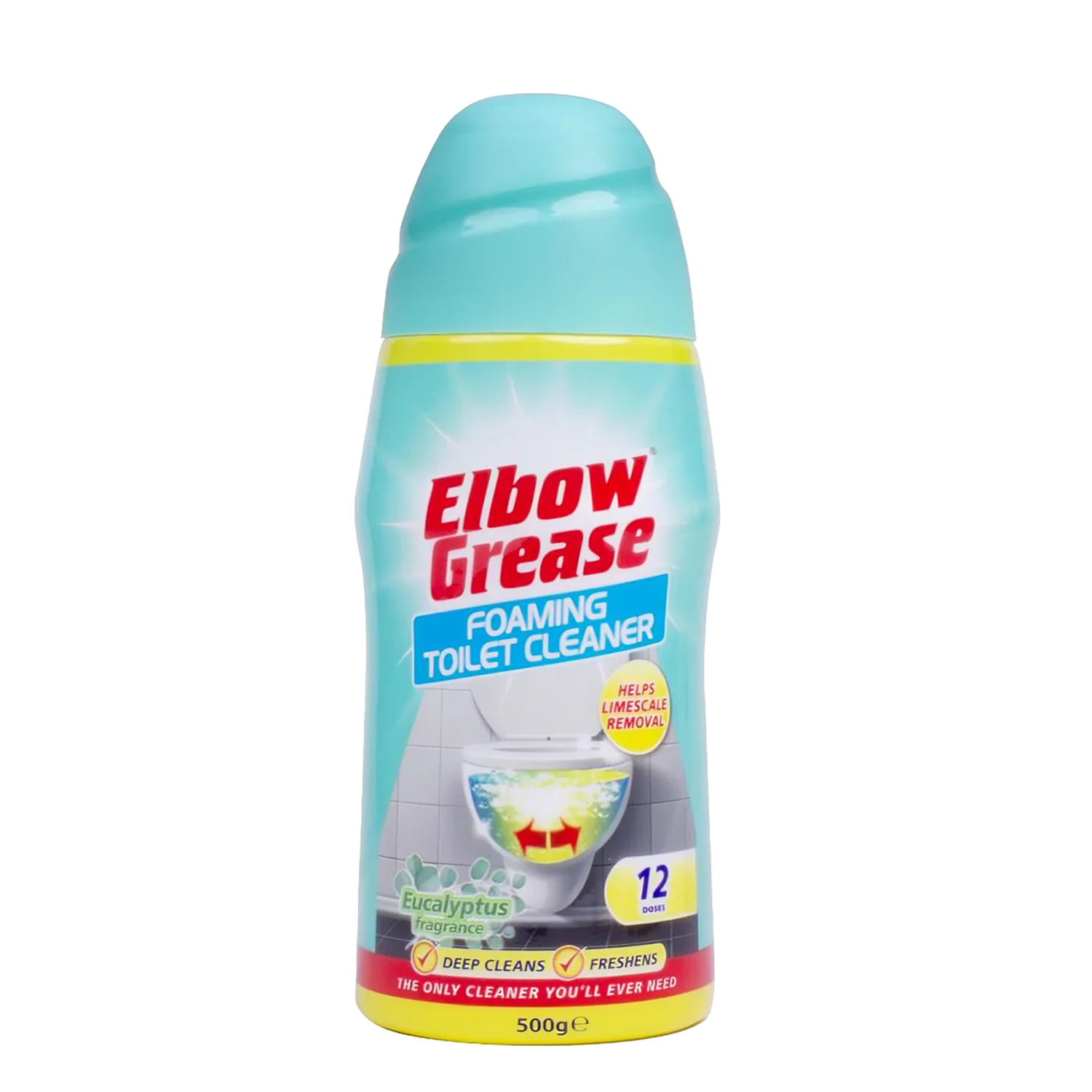 پودر پاک‌ کننده قوی و کف‌ ساز توالت فرنگی Elbow Grease انگلستان با رایحه اکالیپتوس