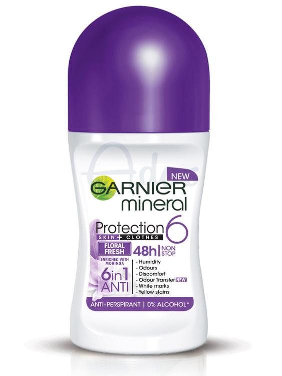 مام رول زنانه ضد تعریق 48 ساعته گارنیر مدل Floral Fresh