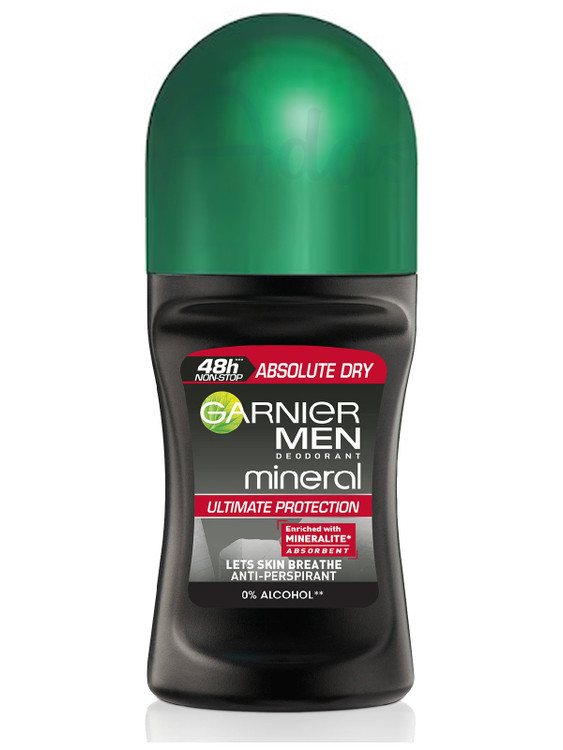 مام رول مردانه ضد تعریق 48 ساعته گارنیر مدل Absolute Dry