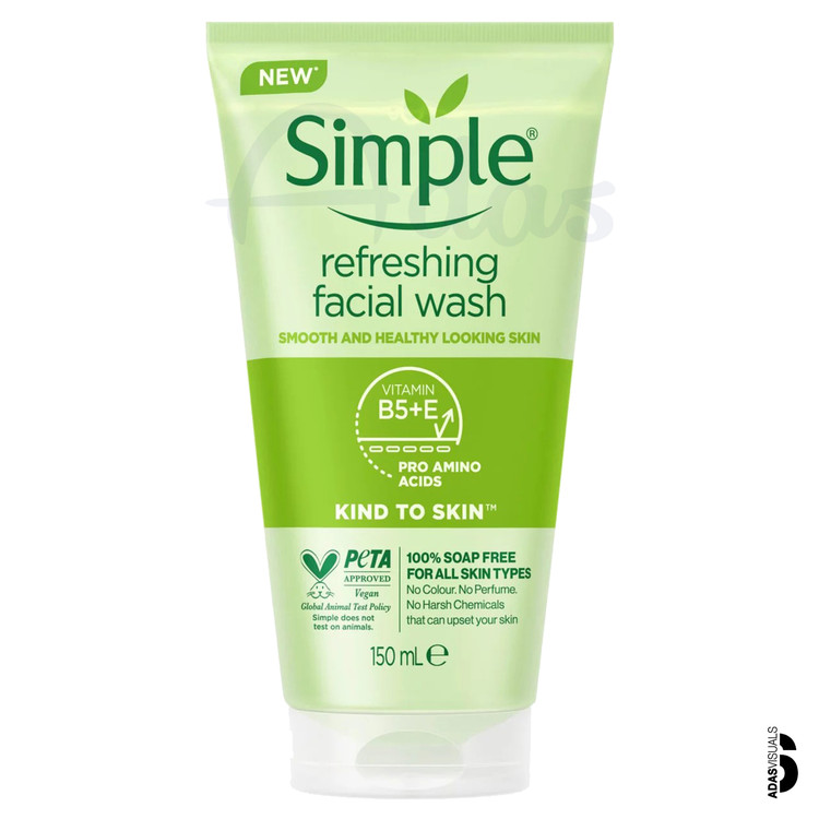 شوینده صورت طراوت بخش سیمپل | مناسب پوستهای حساس