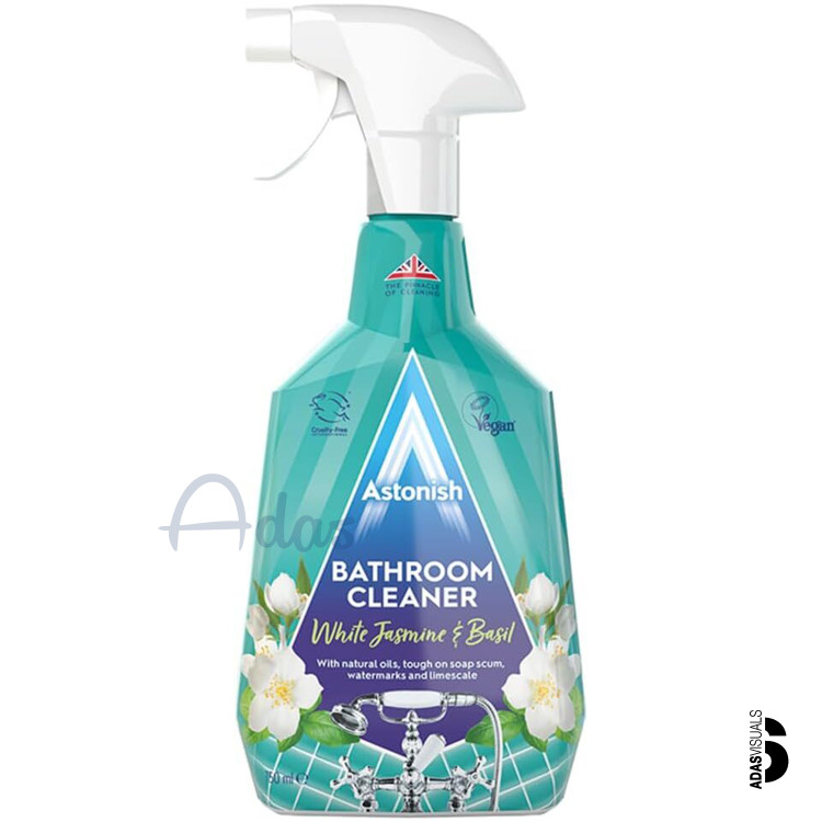 اسپری پاک کننده سطوح حمام آستونیش با رایحه گل یاس و ریحان