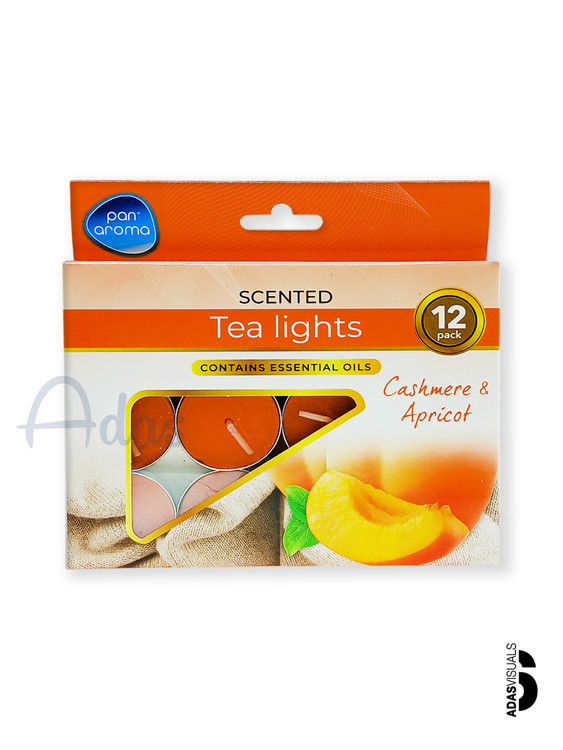 شمع وارمر معطر بسته 12 عددی Pan Aroma | با رایحه طبیعی کاشمیر و زردآلو