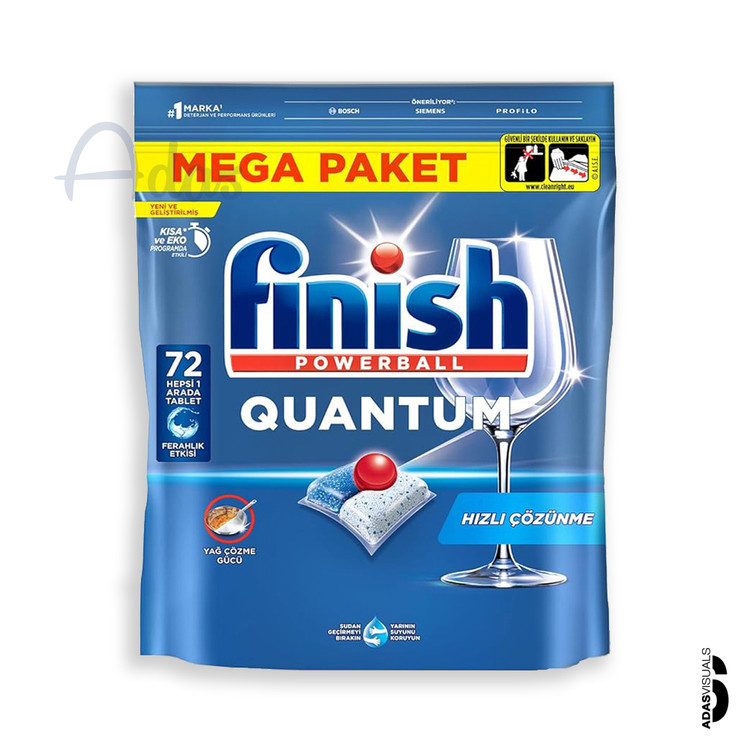 قرص ماشین ظرفشویی 72 عددی فینیش سری کوانتوم