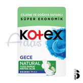 پد بهداشتی بانوان کوتکس مدل Natural Gece | مخصوص شب، بسته 14 عددی