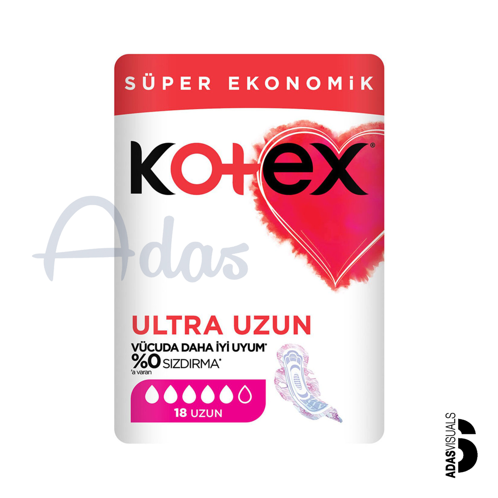 پد بهداشتی بانوان کوتکس مدل Ultra Uzun | بسته 18 عددی