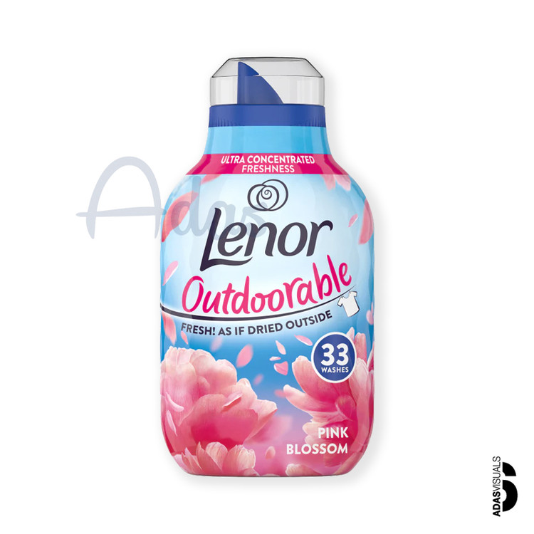 نرمکننده و خوشبوکننده لباس لنور، ۳۳ بار شستشو | با رایحه شکوفههای صورتی