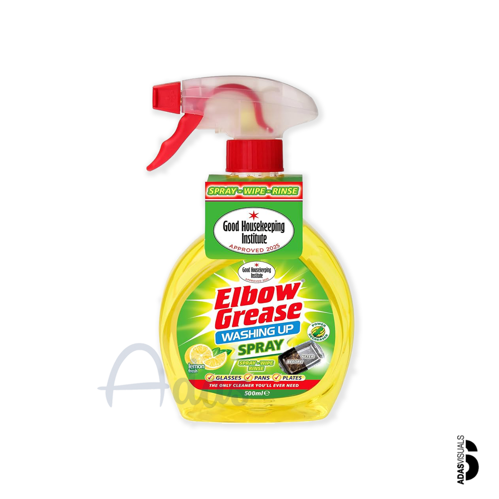 اسپری چربی‌زدا و شستشوی ظروف Elbow Grease بریتانیا | با رایحه لیموی تازه