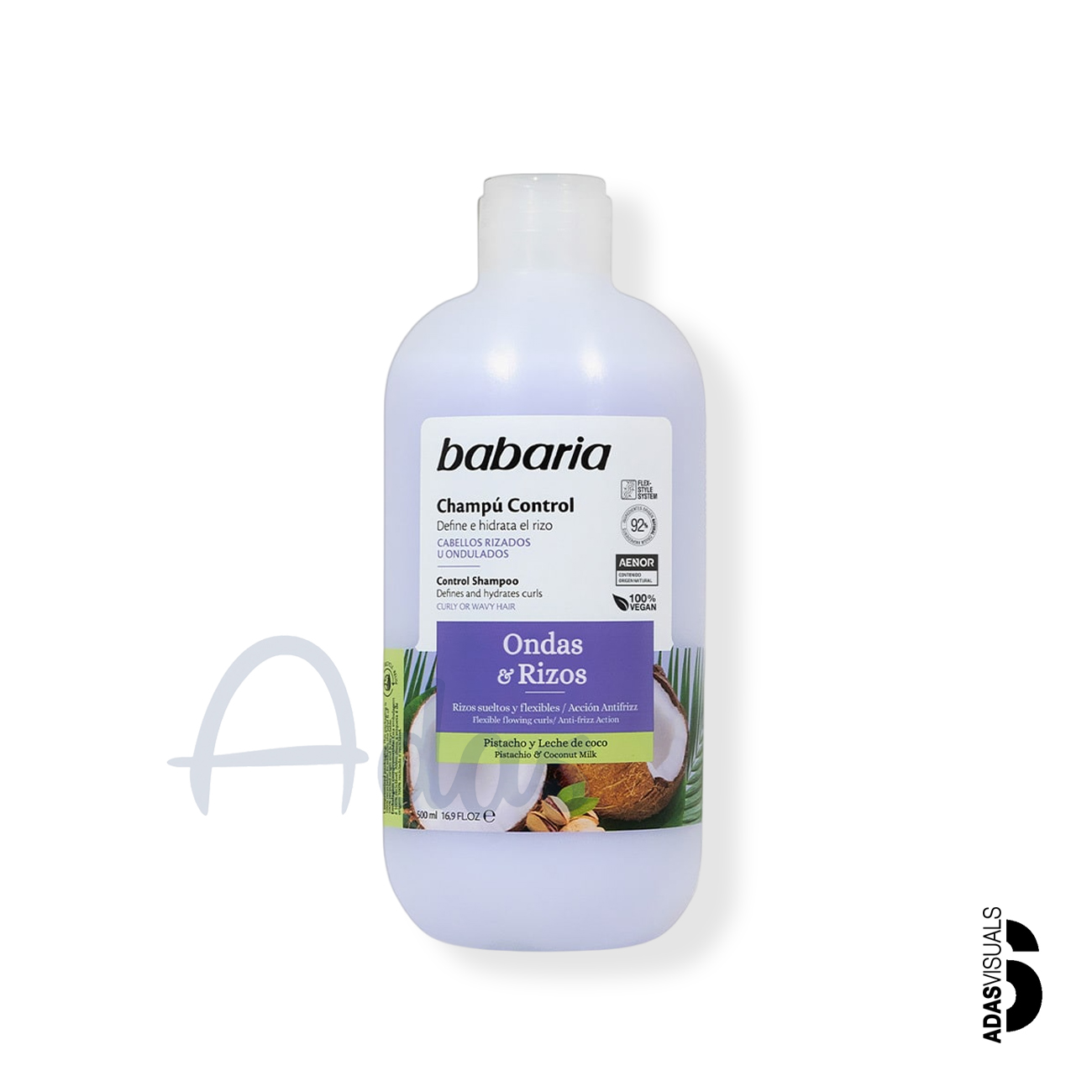 شامپو باباریا اسپانیا تقویت‌کننده، آبرسان و ضد وز، مناسب موهای فر