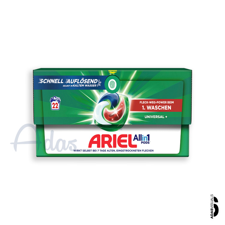 کپسول لباسشویی چندعملکردی آریل آلمان مدل +Universal | بسته 22 عددی مناسب انواع لباس ها