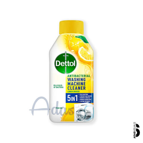 مایع جرمگیر و ضدباکتری ماشین لباسشویی دتول انگلستان | ۲۵۰ میل با رایحه لیمو