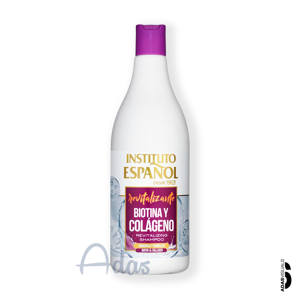 شامپو تقویتی بیوتین و کلاژن Instituto Español | ترمیم و تغذیه ساختار مو