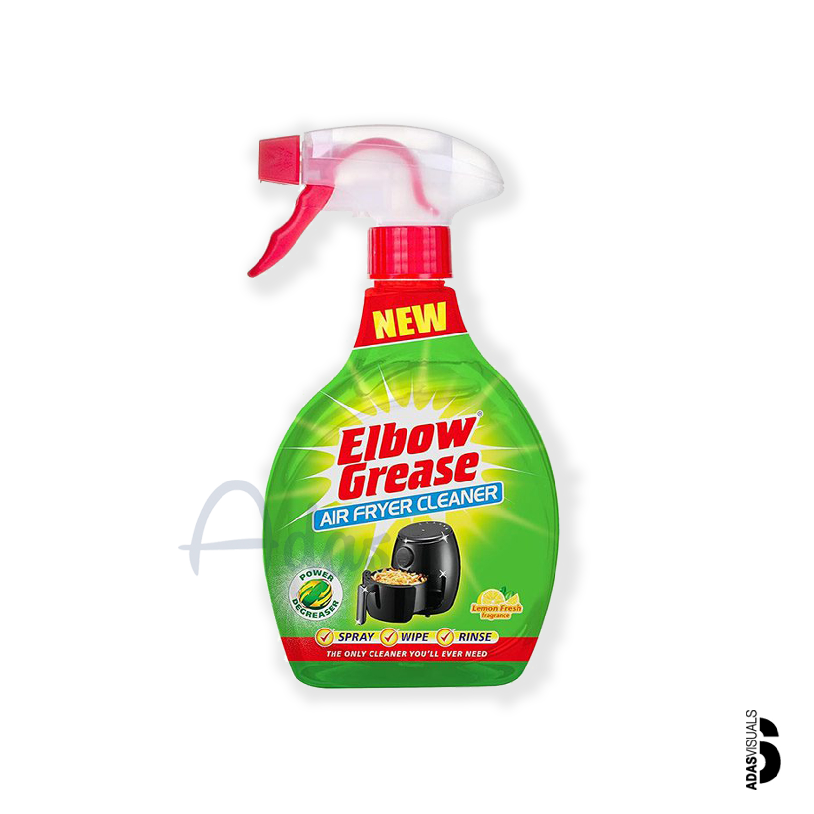 اسپری پاک‌کننده سرخ‌کن بدون روغن Elbow Grease بریتانیا | چربی‌زدای قوی با رایحه لیموی تازه