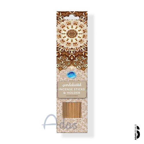 عود معطر 40 عددی Pan Aroma بریتانیا | رایحه چوب صندل بههمراه جاعودی