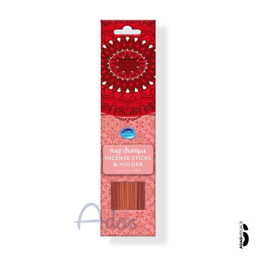 عود معطر 40 عددی Pan Aroma بریتانیا | رایحه ناگ چمپا بههمراه جاعودی