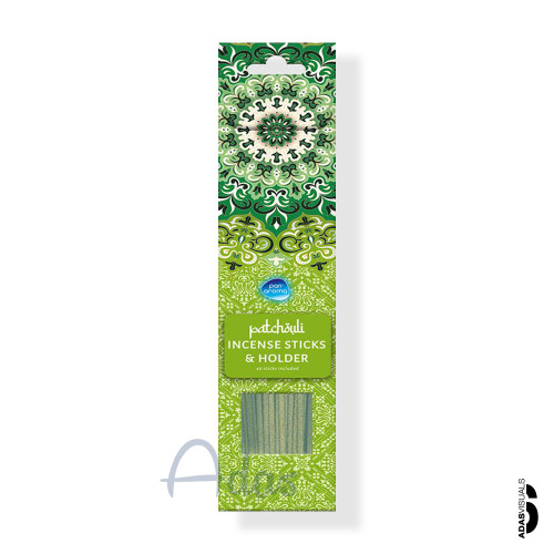 عود معطر 40 عددی Pan Aroma بریتانیا | رایحه پچولی (نعناع هندی) بههمراه جاعودی