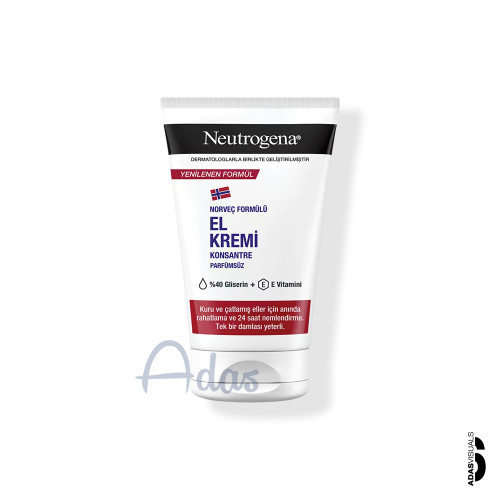 کرم دست نرم کننده و مغذی نوتروژینا مدل Parfümsüz | مناسب پوست های خشک و آسیب دیده