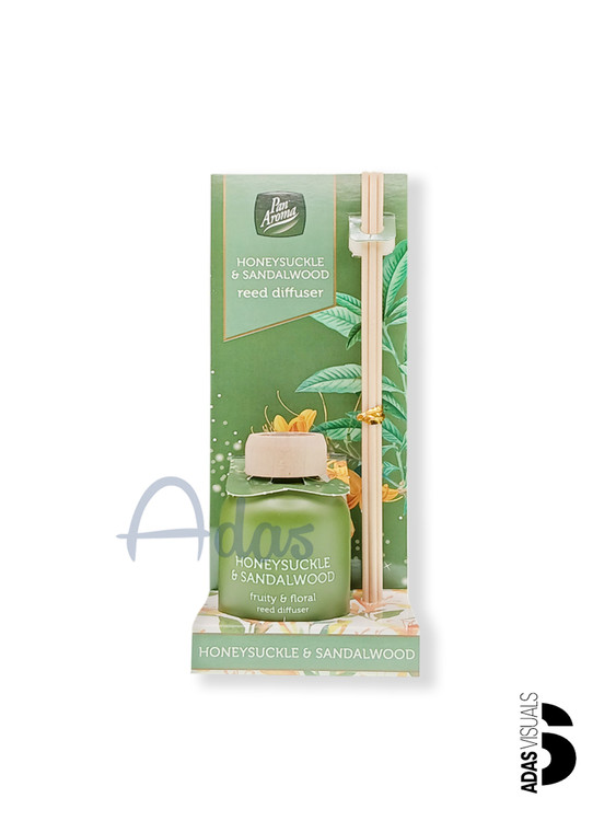 خوشبو کننده چوبی پان آروما با رایحه گل رازقی و چوب صندل