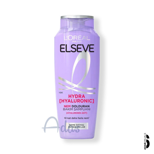 شامپو مرطوب کننده و آبرسان لورآل السیو | حاوی اسید هیالورونیک، مناسب موهای خشک و کدر