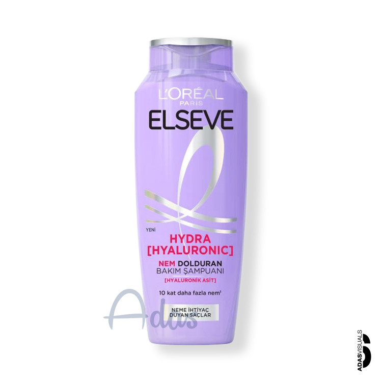 شامپو مرطوب کننده و آبرسان لورآل السیو | حاوی اسید هیالورونیک، مناسب موهای خشک و کدر