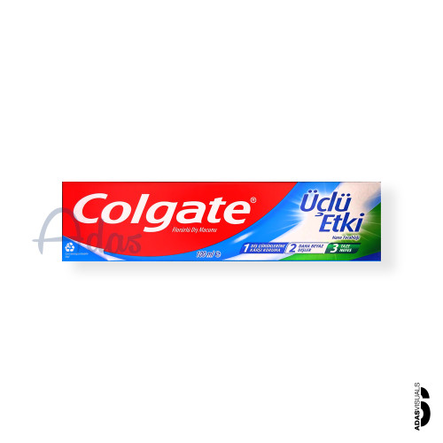 خمیردندان Colgate Triple Action | حجم 100 میل با طعم نعناع