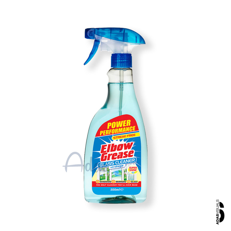 اسپری شیشه پاک کن حاوی سرکه Elbow Grease بریتانیا | پاککننده شیشه و آینه 500 میل