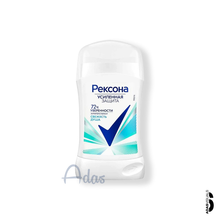 دئودورانت استیک 72 ساعته زنانه Rexona | مدل Fresh Shower با رایحهای خنک، آبی و تمیز