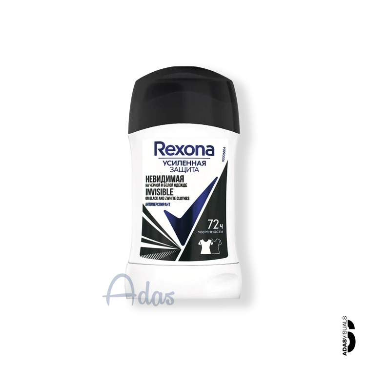 دئودورانت استیک 72 ساعته زنانه Rexona | مدل Invisible عدم ایجاد لکه و زردی