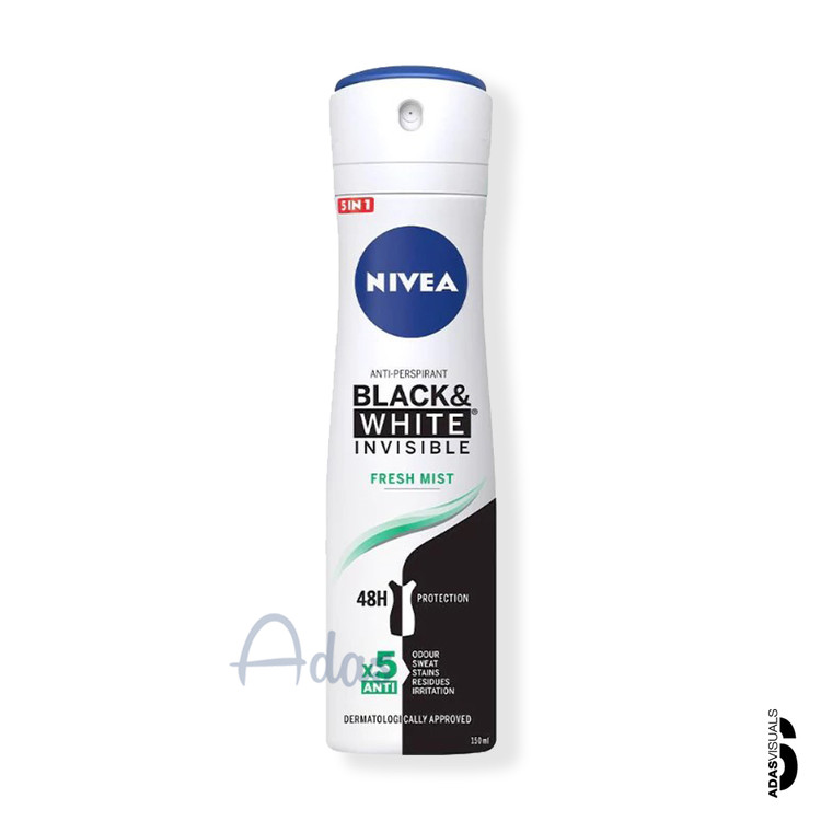 اسپری ضد تعریق 48 ساعته Black & White زنانه NIVEA آلمان | مدل Fresh Mist