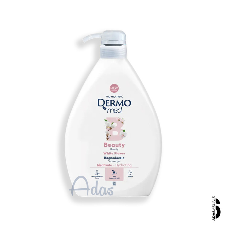 شامپو بدن وایت فلاور DERMOmed ایتالیا | مدل Beauty با رایحه گلهای سفید