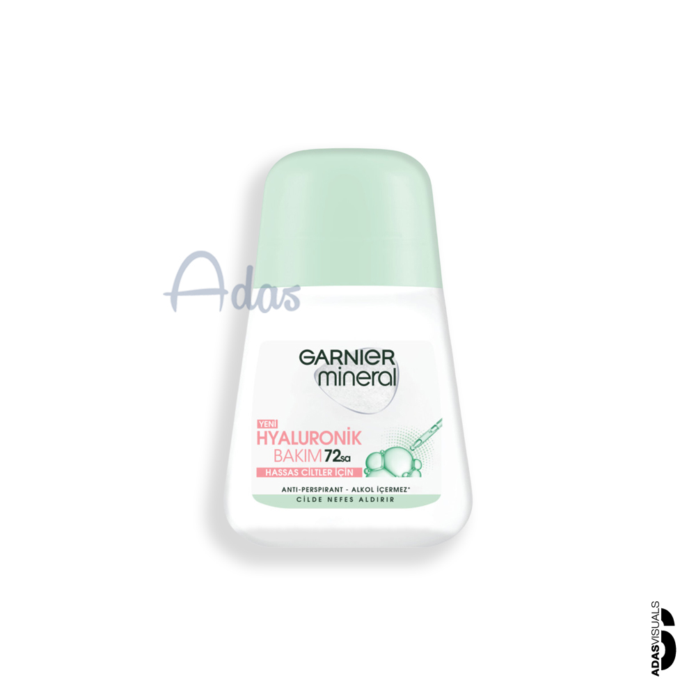 مام رول ضد تعریق هیالورونیک GARNIeR Mineral | مراقبت از پوست و محافظت 72 ساعته 50 میل