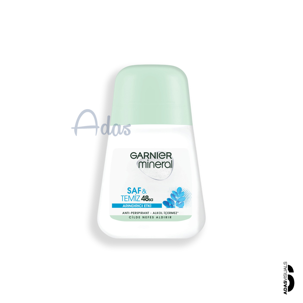 مام رول ضد تعریق GARNIeR Mineral Saf & Temiz | حس تازگی و محافظت 48 ساعته 50 میل