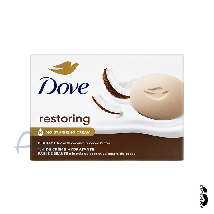 صابون کرمی داو آمریکا مدل Restoring | حاوی شیر نارگیل و گلبرگ یاس