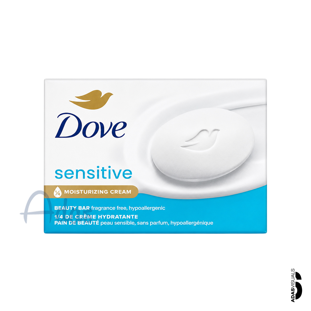 صابون کرمی داو آمریکا مدل Sensitive | فاقد عطر، سولفات و پارابن مخصوص پوست حساس