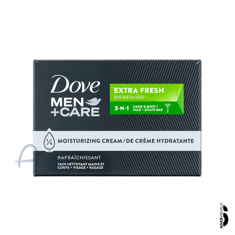 صابون کرمی مردانه داو آمریکا مدل Extra Fresh | شوینده صورت و بدن با رایحه انرژیبخش و طراوتبخش