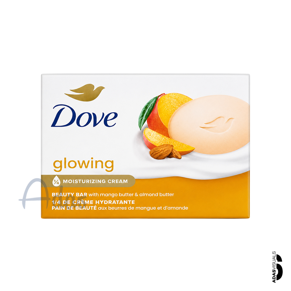 صابون کرمی داو آمریکا مدل Glowing | حاوی کره انبه و روغن بادام شیرین
