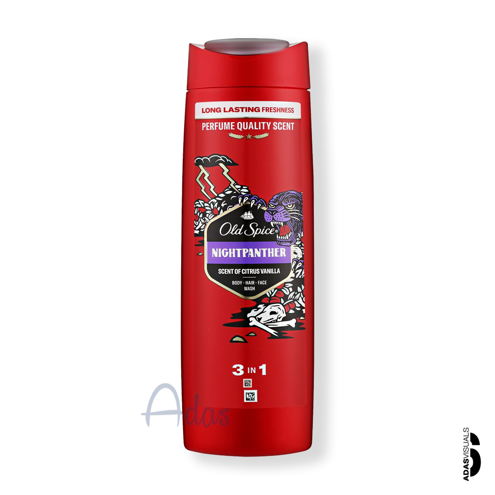 شامپو 3 در 1 Old Spice مدل NIGHT PANTHER | رایحه مرکبات و وانیل